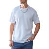 imageVerdusa Mens Fashion T Shirts Short Half Sleeve Athletic Workout Oversized Loose Pullover Tee TopWhite