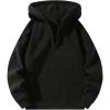 imageVerdusa Mens Quarter Zip Pullover Hoodies Long Sleeve Drop Shoulder Sweatshirt Casual PulloverBlack