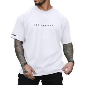 imageVerdusa Mens Graphic Tees Letter Print Short Sleeve Classic Tops Crewneck Casual T ShirtWhite