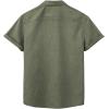 imageVerdusa Mens Casual Button Down Shirt Short Sleeve Collared TopArmy Green