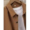 imageVerdusa Mens Casual Button Down Shirt Short Sleeve Collared TopBrown
