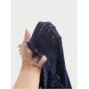 imageVerdusa Mens Graphic Letter Print Ripped Sweater Vest Sleeveless Summer Knit TopsBlue