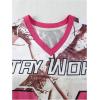 imageVerdusa Mens Graphic Tee Shirts V Neck Short Sleeve Drop Shoulder T ShirtsWhite