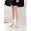 imageVerdusa Womens 6pairs Floral Plaid Print Crew SocksBrown Black White
