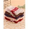 imageVerdusa Womens 6pairs Floral Plaid Print Crew SocksChristmas Red