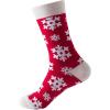 imageVerdusa Womens 6pairs Floral Plaid Print Crew SocksGreen Red White