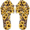 imageVerdusa Womens Leopard Print Sandals Bow Front Open Toe Slip on Flat SandalsYellow