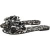 imageVerdusa Womens Leopard Print Sandals Bow Front Open Toe Slip on Flat SandalsApricot