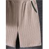 imageVerdusa Boys 2 Piece Outfit Button Front Short Sleeve Textured Top and Shorts SetsKhaki