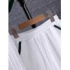 imageVerdusa Boys 2 Piece Outfit Button Front Short Sleeve Textured Top and Shorts SetsWhite