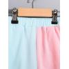 imageVerdusa Boys 2 Piece Outfit Colorblock Short Sleeve Round Neck T Shirt and Shorts SetBlue Multi