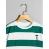 imageVerdusa Boys 2 Piece Outfits Short Sleeve Tee Shirt and Track Shorts SetGreen