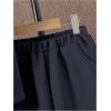 imageVerdusa Boys 2 Piece Outfits Textured Crew Neck Short Sleeve Tee Top and Shorts SetsDark Blue