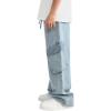 imageVerdusa Boys Baggy Straight Leg Denim Pants Loose Vintage Cargo Jeans with PocketsMedium Wash