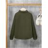 imageVerdusa Boys Casual Long Sleeve Shirts Button Up Shirt Collared Neck Jacket with Front PocketArmy Green