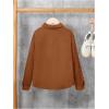 imageVerdusa Boys Casual Long Sleeve Shirts Button Up Shirt Collared Neck Jacket with Front PocketBrown
