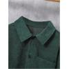 imageVerdusa Boys Casual Long Sleeve Shirts Button Up Shirt Collared Neck Jacket with Front PocketDark Green