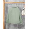 imageVerdusa Boys Casual Long Sleeve Shirts Button Up Shirt Collared Neck Jacket with Front PocketMint Green