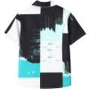 imageVerdusa Boys Color Block Shirts Button Up Short Sleeve Summer Shirt TopsWhite Blue Black