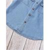 imageVerdusa Boys Long Sleeve Button Down Denim Shirts Jean Top with PocketsLight Wash