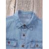 imageVerdusa Boys Long Sleeve Button Down Denim Shirts Jean Top with PocketsLight Wash