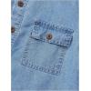 imageVerdusa Boys Long Sleeve Button Down Denim Shirts Jean Top with PocketsLight Wash