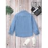 imageVerdusa Boys Long Sleeve Button Down Denim Shirts Jean Top with PocketsLight Wash