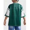 imageVerdusa Boys Oversized Jersey Shirt Number Graphic Tees Half Sleeve Game ShirtGreen