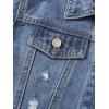 imageVerdusa Boys Ripped Long Sleeve Button Front Denim Jacket Coat OuterwearMedium Wash