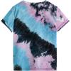 imageVerdusa Boys Tie Dye Short Sleeve Casual TShirt Top Round Neck Summer Tee TopsBalck and Purple
