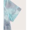 imageVerdusa Boys Tie Dye Short Sleeve Casual TShirt Top Round Neck Summer Tee TopsBlue Multi