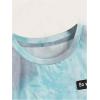 imageVerdusa Boys Tie Dye Short Sleeve Casual TShirt Top Round Neck Summer Tee TopsBlue Multi