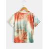 imageVerdusa Boys Tie Dye Short Sleeve Casual TShirt Top Round Neck Summer Tee TopsOrange Multi