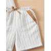 imageVerdusa Toddler Boys 2 Piece Outfits Colorblock Short Sleeve Shirt and Shorts SetWhite