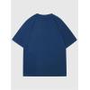 imageVerdusa Womens Camo Number Graphic TShirt Crew Neck Letter Print Jersey Tee TopsBlue