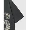 imageVerdusa Womens Camo Number Graphic TShirt Crew Neck Letter Print Jersey Tee TopsDark Grey