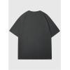 imageVerdusa Womens Camo Number Graphic TShirt Crew Neck Letter Print Jersey Tee TopsDark Grey