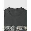 imageVerdusa Womens Camo Number Graphic TShirt Crew Neck Letter Print Jersey Tee TopsDark Grey