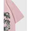 imageVerdusa Womens Camo Number Graphic TShirt Crew Neck Letter Print Jersey Tee TopsPink