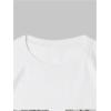 imageVerdusa Womens Camo Number Graphic TShirt Crew Neck Letter Print Jersey Tee TopsWhite