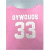 imageVerdusa Womens Off The Shoulder Letter Graphic Tees Shirts Jersey Short Sleeve Summer Tee TopsDark Pink