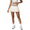 imageVerdusa Womens Pleated Drop Waist Mini Skirt with Shorts Sport Striped Tennis SkirtsMulticolor
