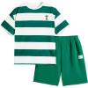 imageVerdusa Boys 2 Piece Outfits Short Sleeve Tee Shirt and Track Shorts SetGreen