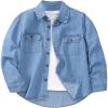 imageVerdusa Boys Long Sleeve Button Down Denim Shirts Jean Top with PocketsLight Wash