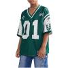 imageVerdusa Boys Oversized Jersey Shirt Number Graphic Tees Half Sleeve Game ShirtGreen