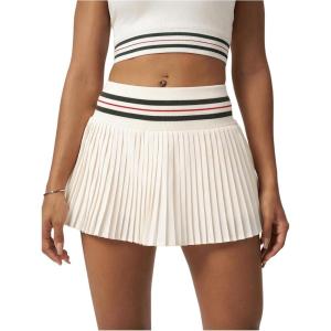 imageVerdusa Womens Pleated Drop Waist Mini Skirt with Shorts Sport Striped Tennis SkirtsMulticolor