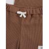 imageVerdusa Boys 2 Piece Casual Summer Outfits Waffle Knit Short Sleeve T Shirt and Track Shorts SetsBrown