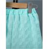 imageVerdusa Boys 2 Piece Outfit Textured Letter Short Sleeve Shirt and Shorts SetMint Green