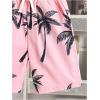 imageVerdusa Boys 2 Piece Outfits Hawaiian Vacation Beach Button Down Shirt and Shorts Matching SetsLight Pink