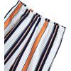 imageVerdusa Boys 2 Piece Outfits Striped Print Short Sleeve Collared Button Down Shirt and Shorts SetOrange White